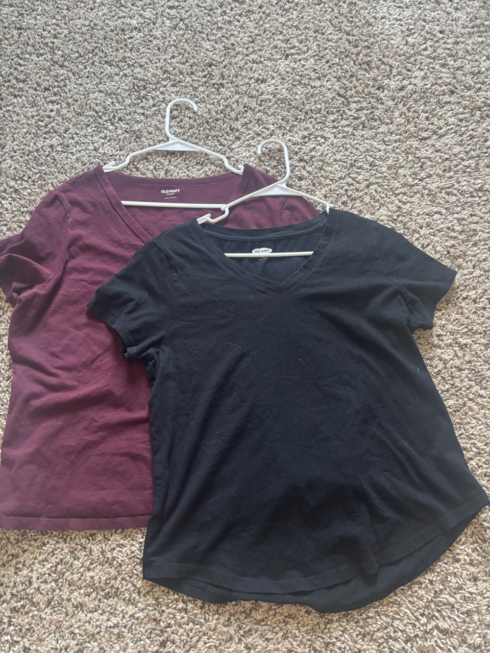 Old Navy - Black and Burgundy Tshirts Bundle
